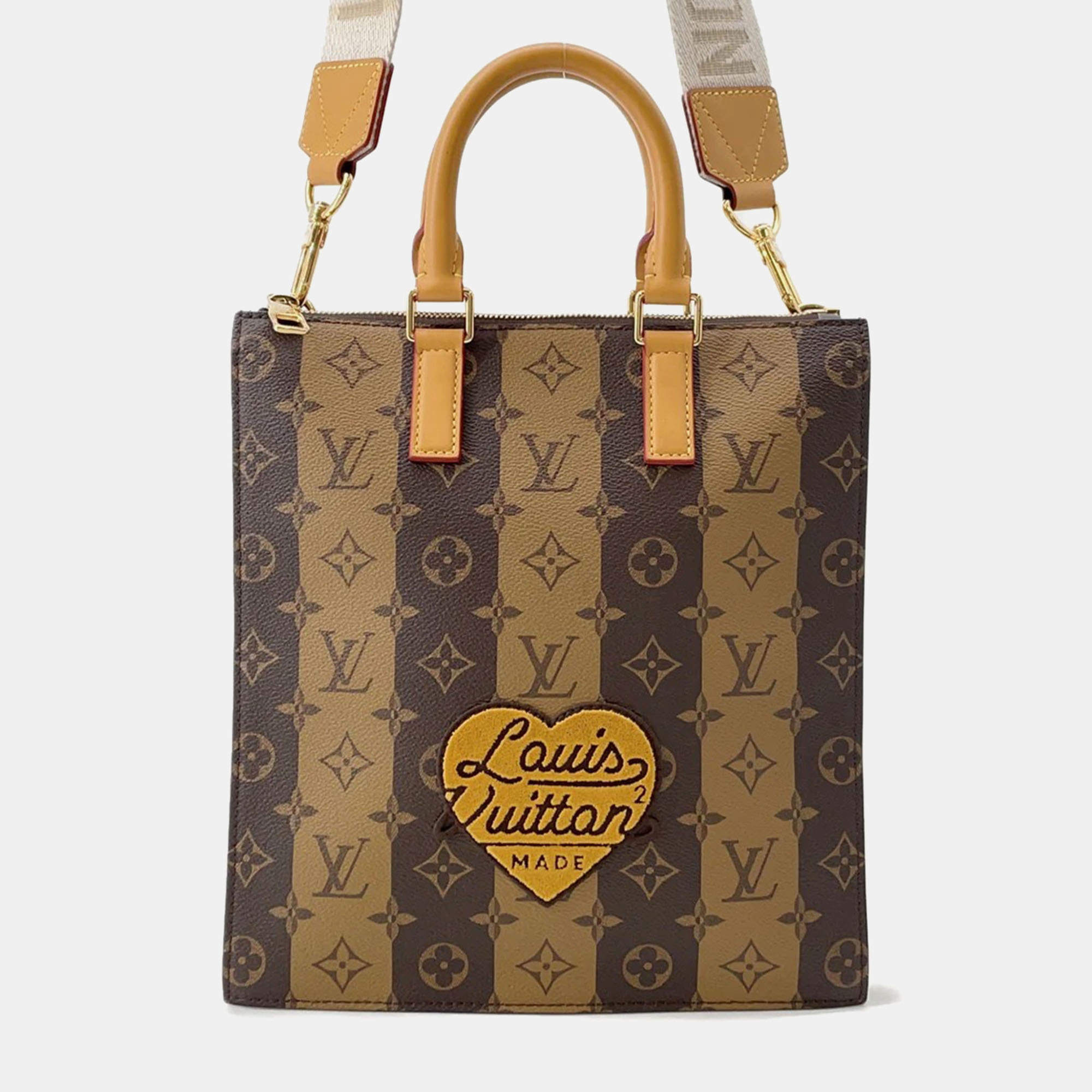 Pre Owned حقيبة ماسنجر لوي فيتون ساك بلات مونوجرام بني مخطط