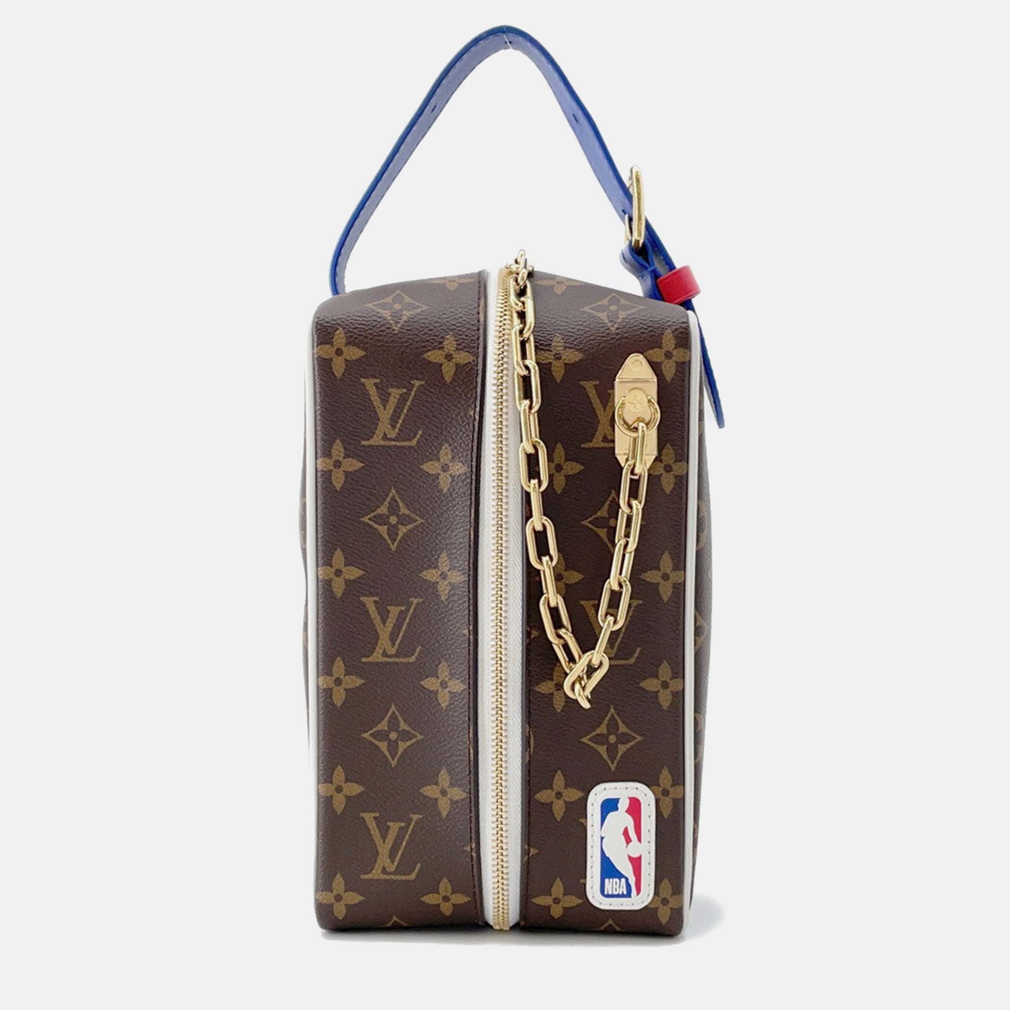 Pre Owned Louis Vuitton Cloakroom Drop Kit Blue Monogram Nba