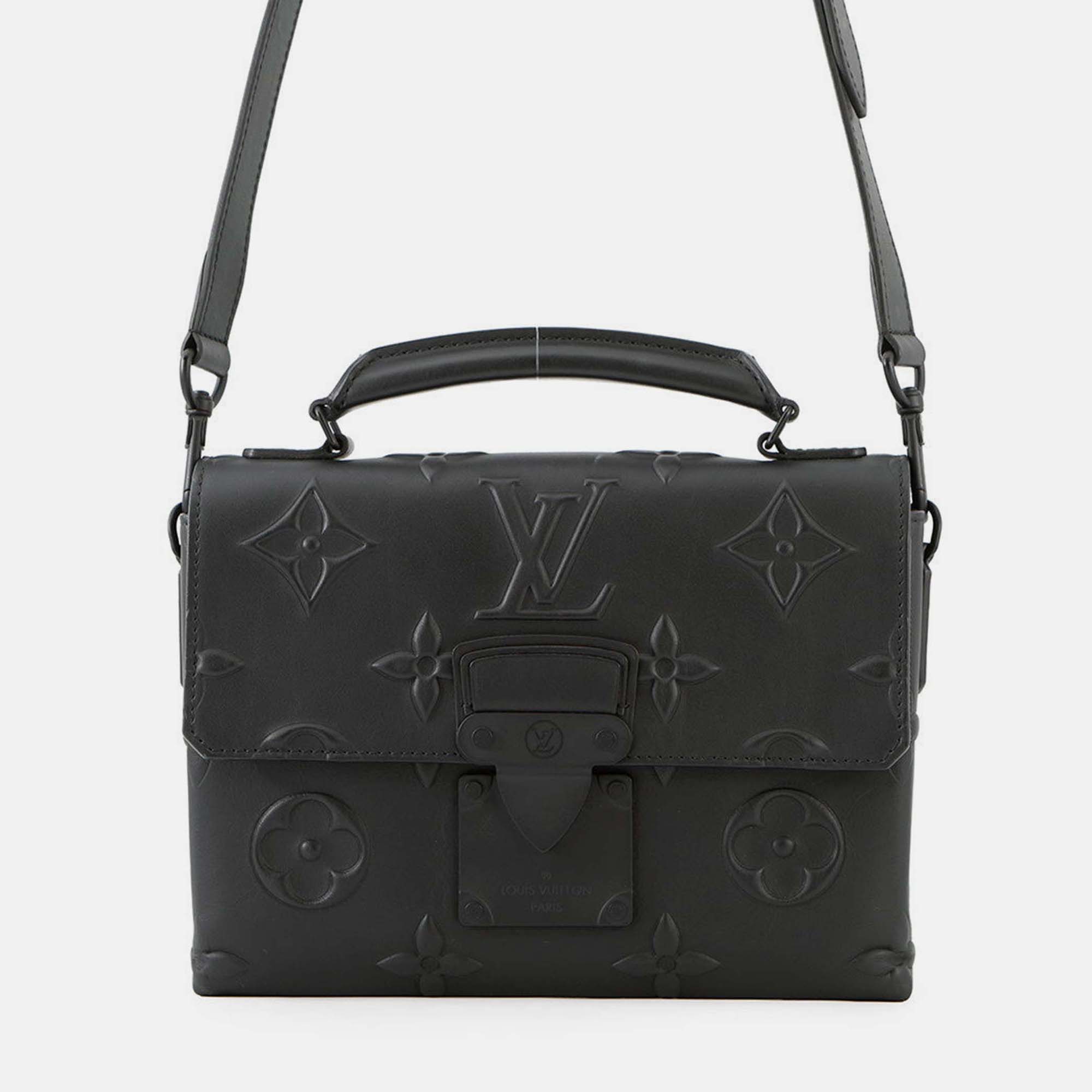 Pre Owned Louis Vuitton Ambassador Noir Monogram Seal Size Pm