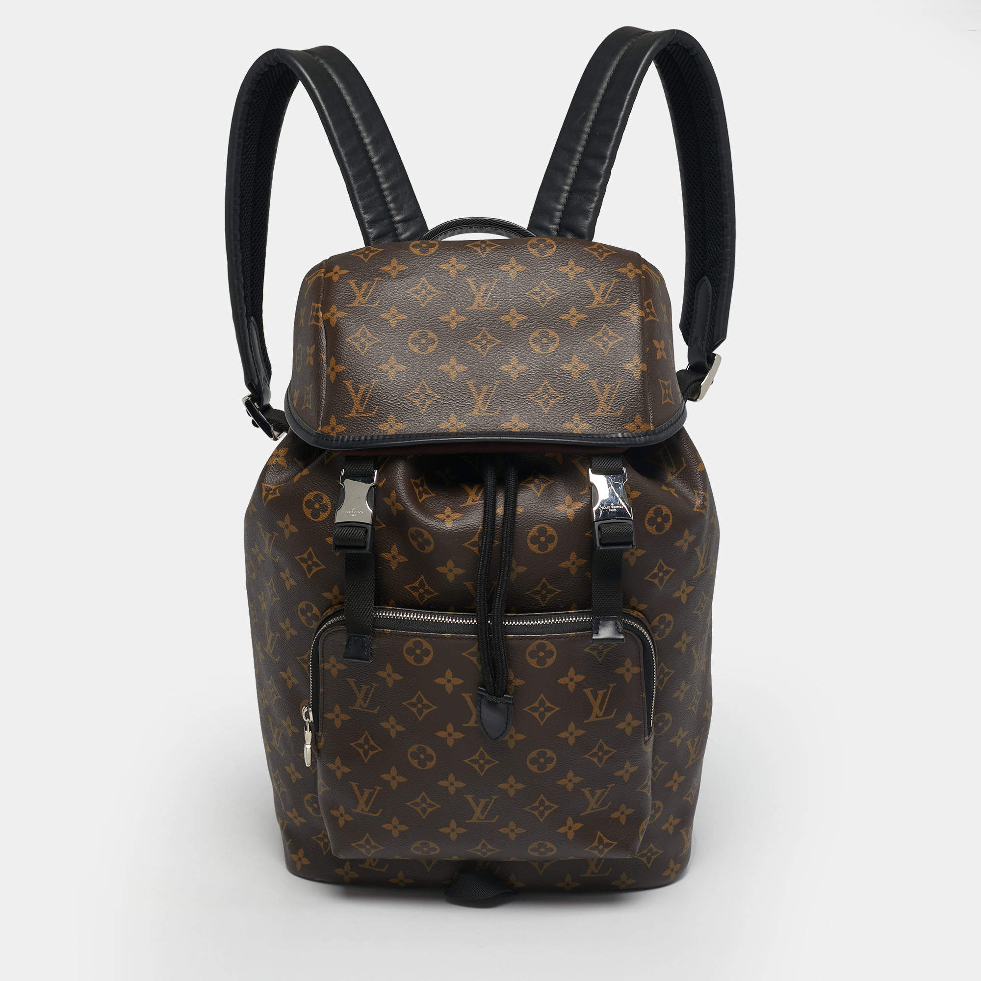 Pre Owned Louis Vuitton Monogram Macassar Canvas Zack Backpack