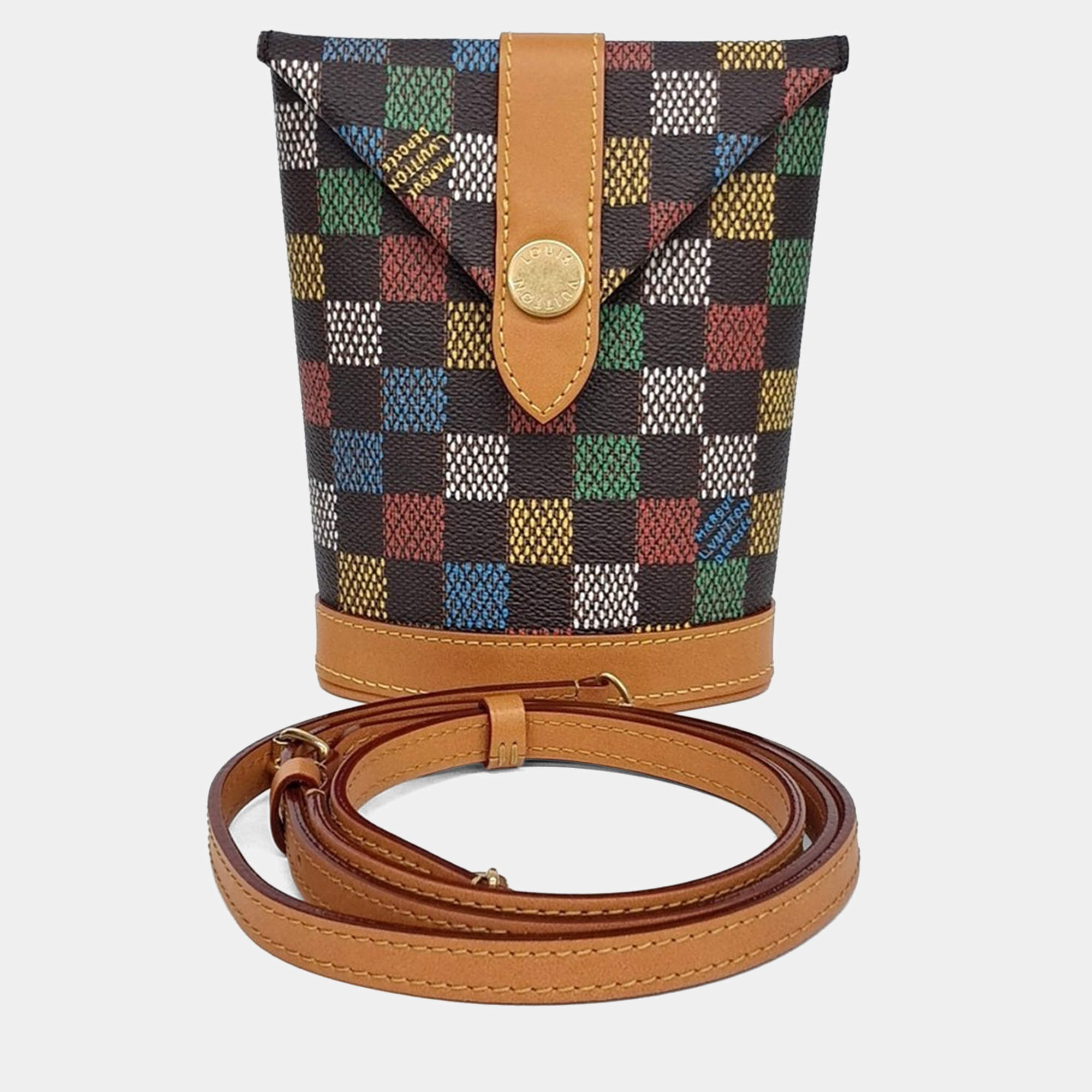Pre Owned Louis Vuitton Multicolor PVC Damier Envelope Pouch