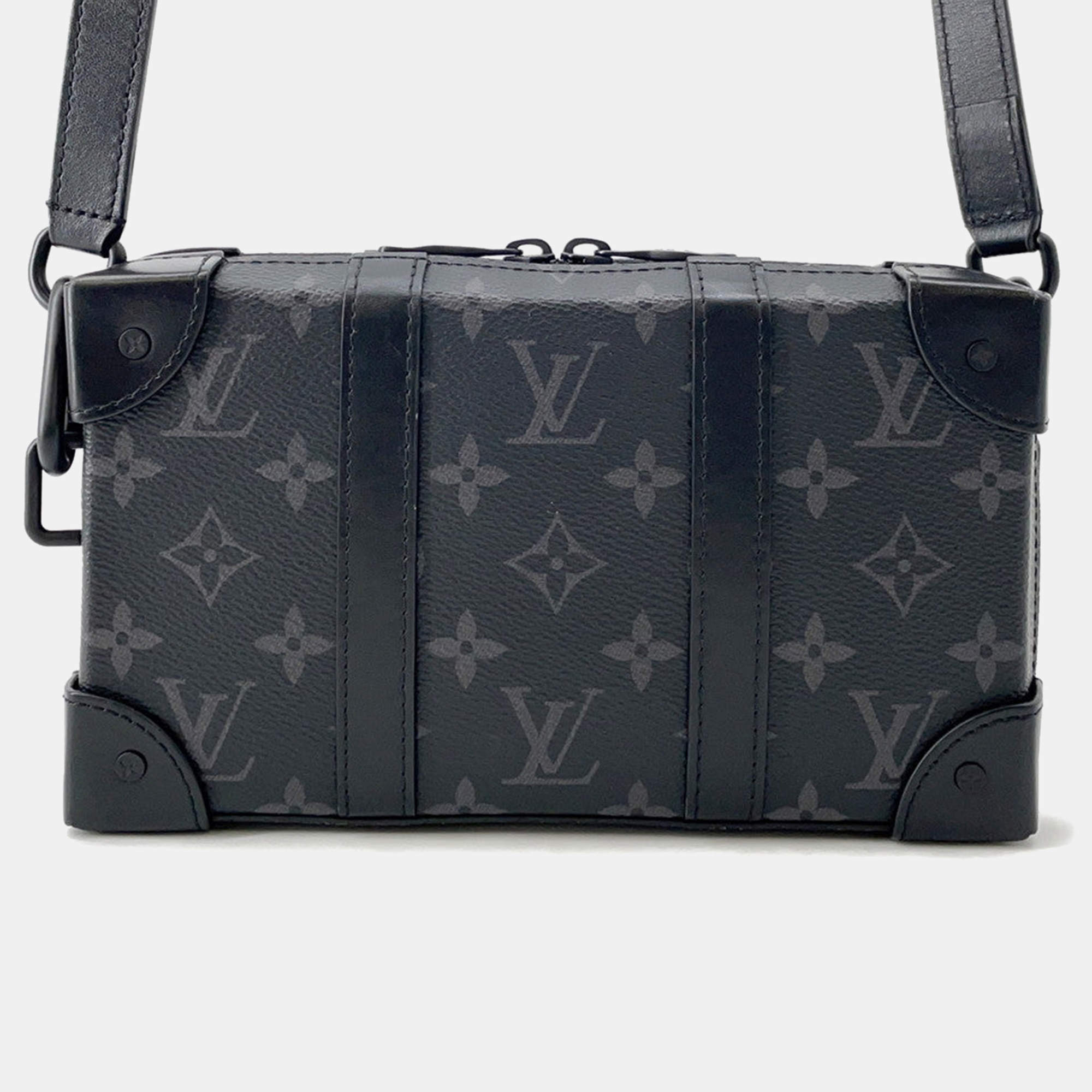 Pre Owned Louis Vuitton Soft Trunk / Wallet Noir Monogram Eclipse