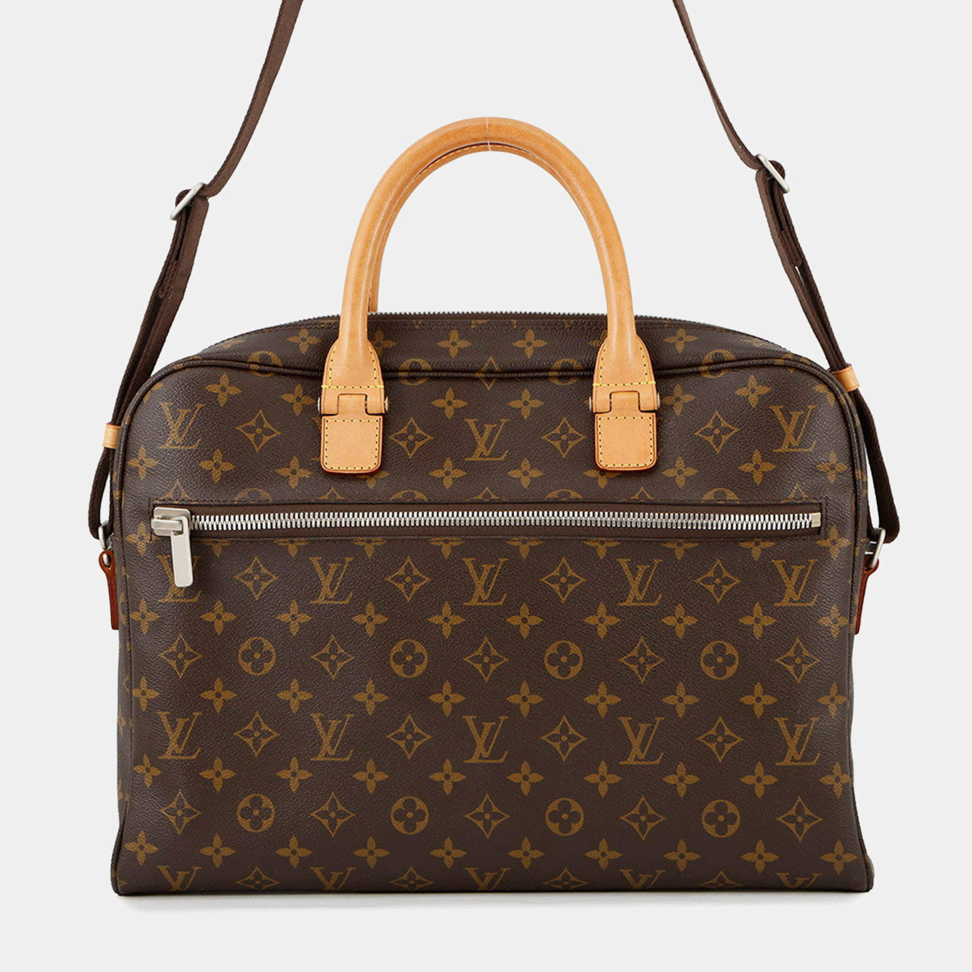 Pre Owned Louis Vuitton Horizon Briefcase Brown Monogram