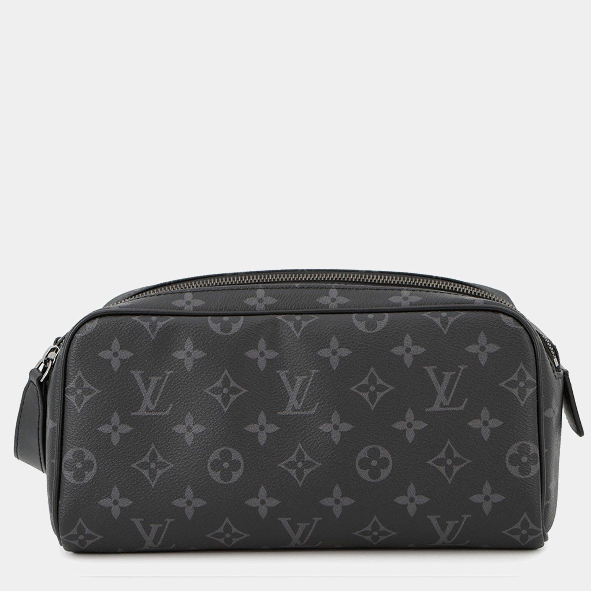 Pre Owned Louis Vuitton Dop Kit Noir Monogram Eclipse