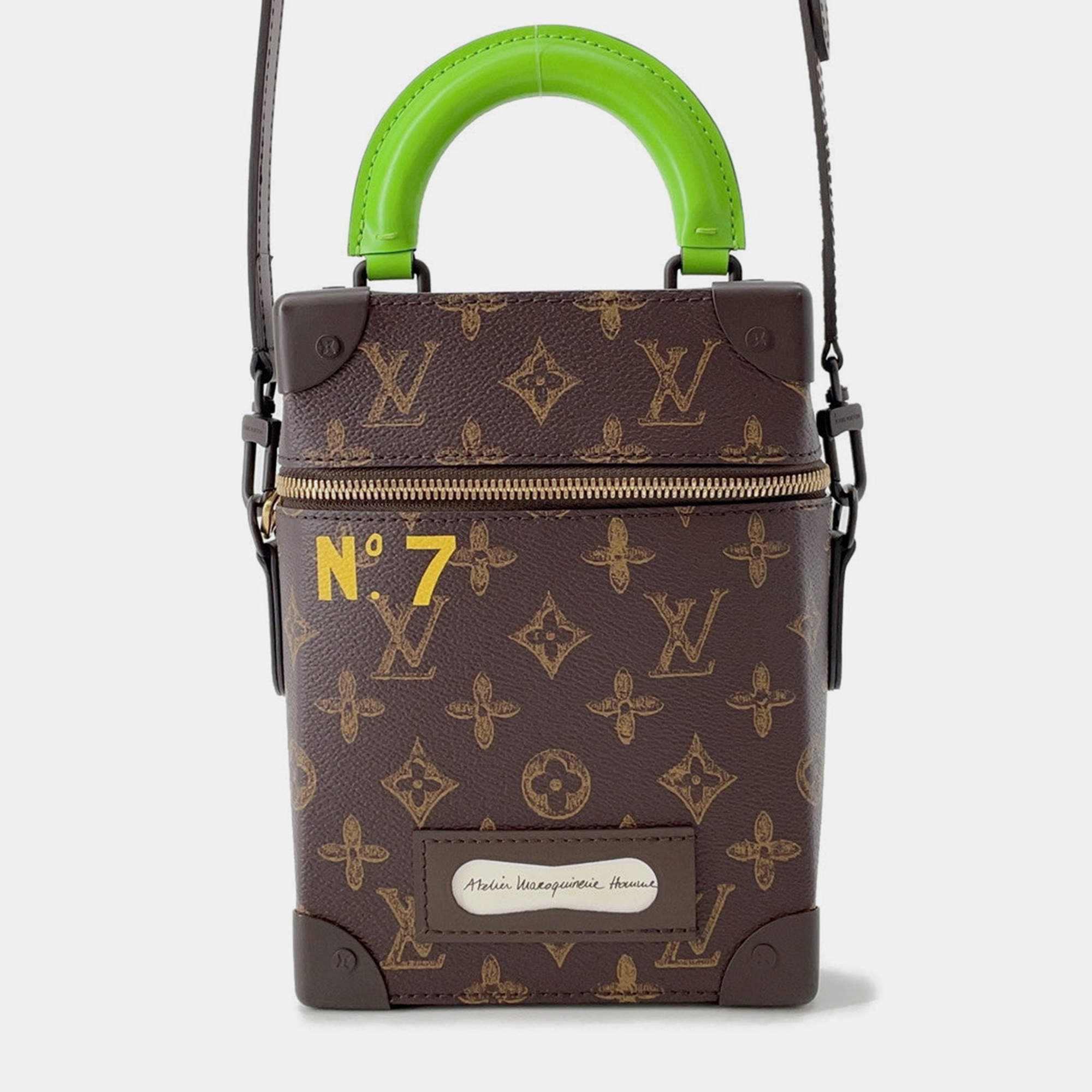 مملوكة مسبقًا Louis Vuitton Vertical Box Trunk Green Monogram