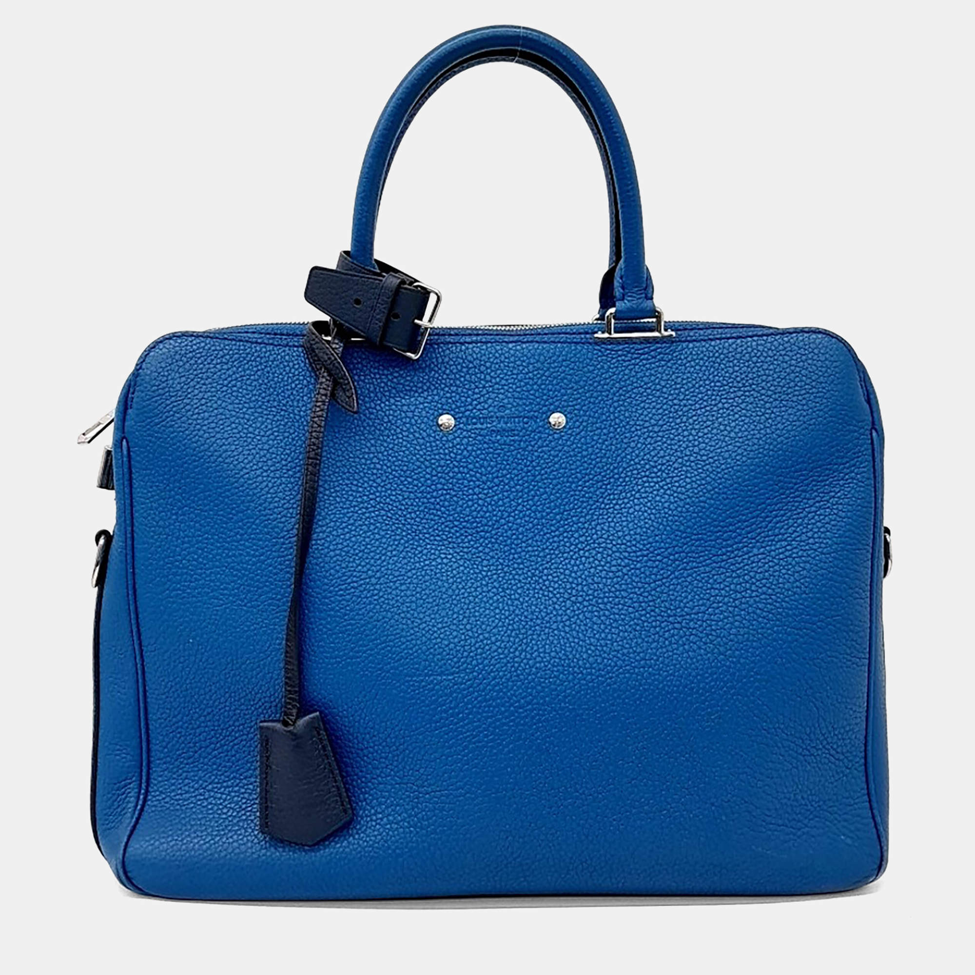 مملوكة مسبقًا حقيبة مستندات لويس فيتون أرميند جلد أزرق