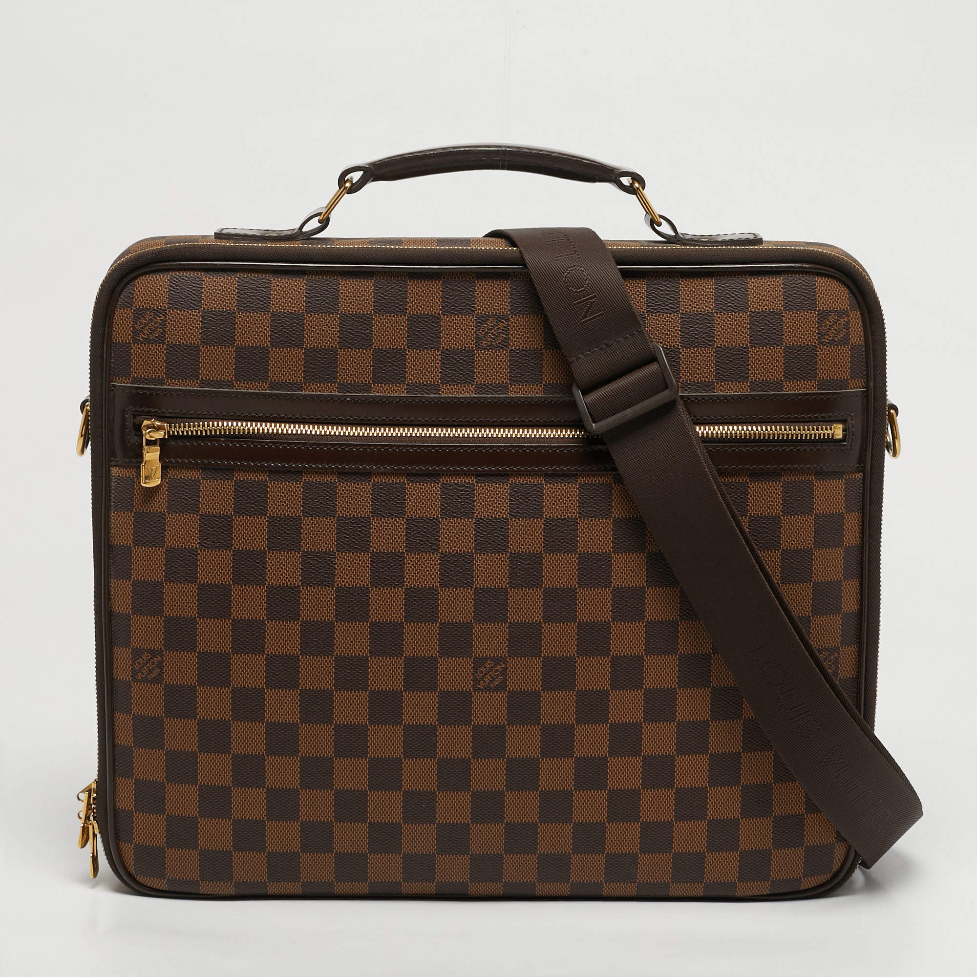 Pre Owned حقيبة مستندات لويس فيتون سابانا إن إم دامير إيبين قماش