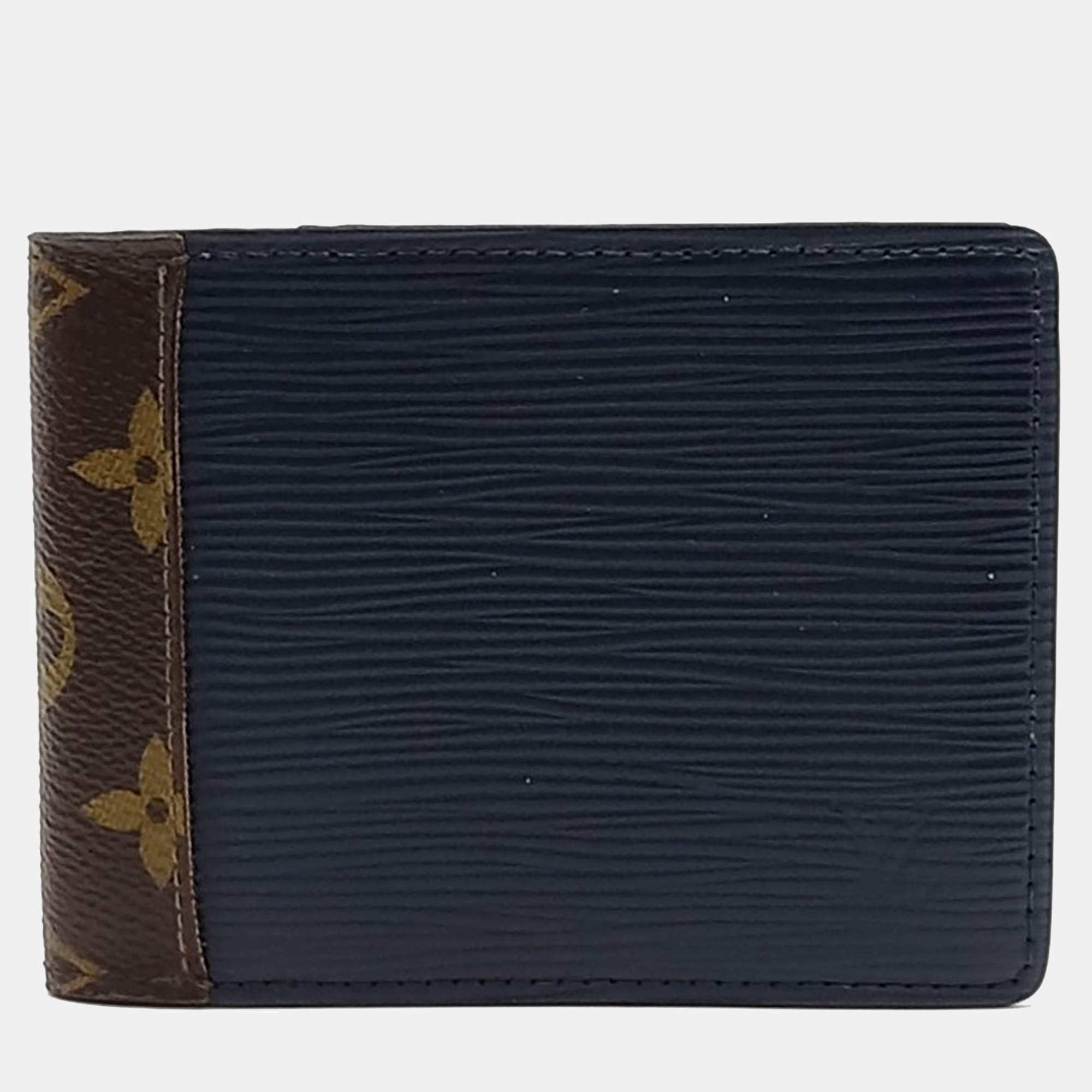 Pre Owned محفظة لويس فيتون جلد إيبي بني بتصميم ثنائي الطي