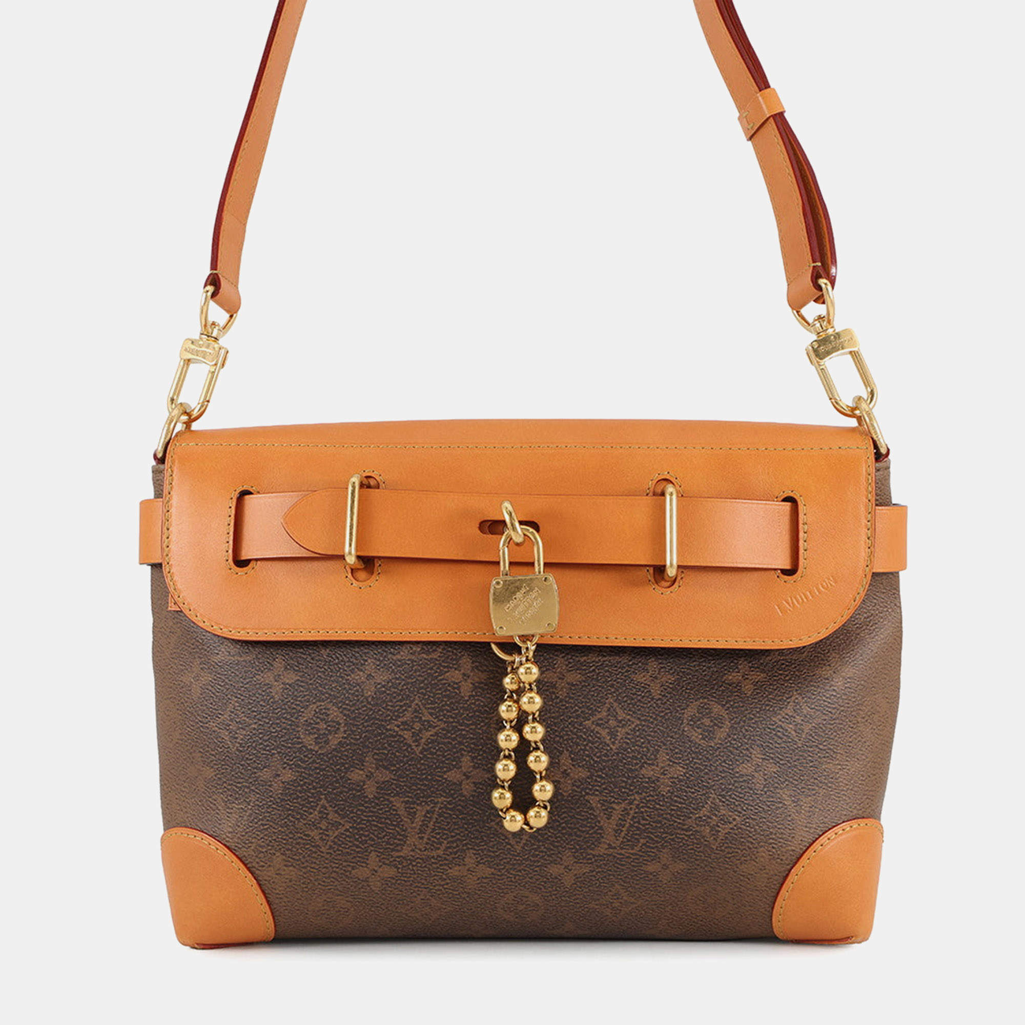 مملوكة مسبقًا Louis Vuitton Steamer Crossbody Brown Monogram Dust