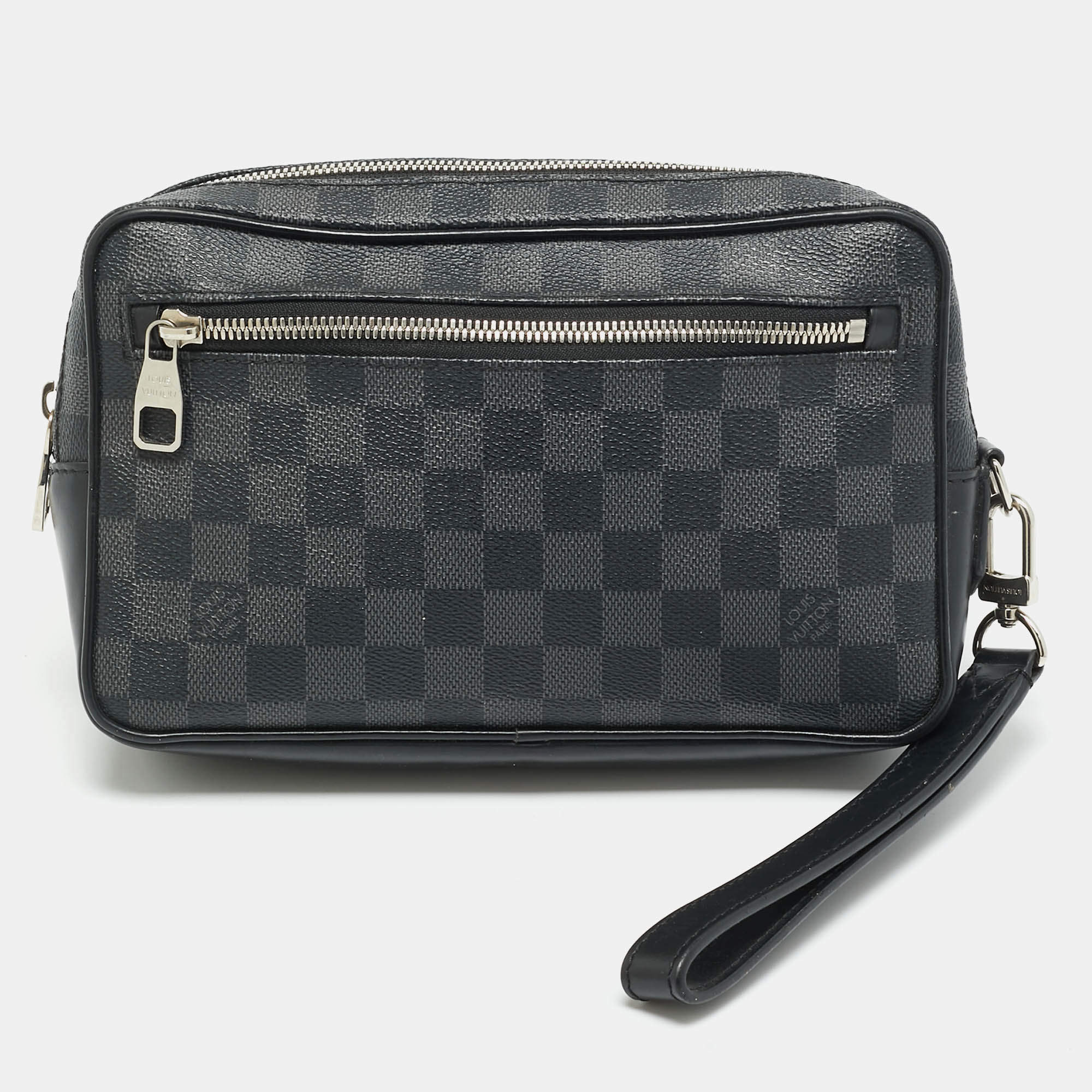Pre Owned Louis Vuitton Damier Graphite Canvas Kasai Pochette