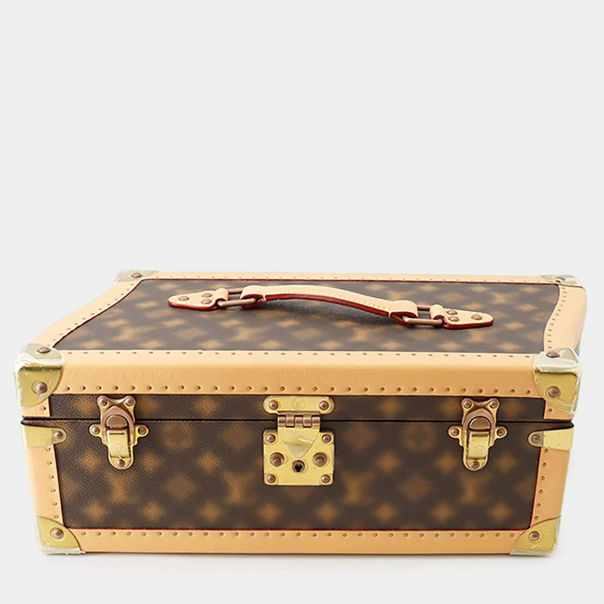 Pre Owned Louis Vuitton Trunk Coffret Noir This Is Not Monogram