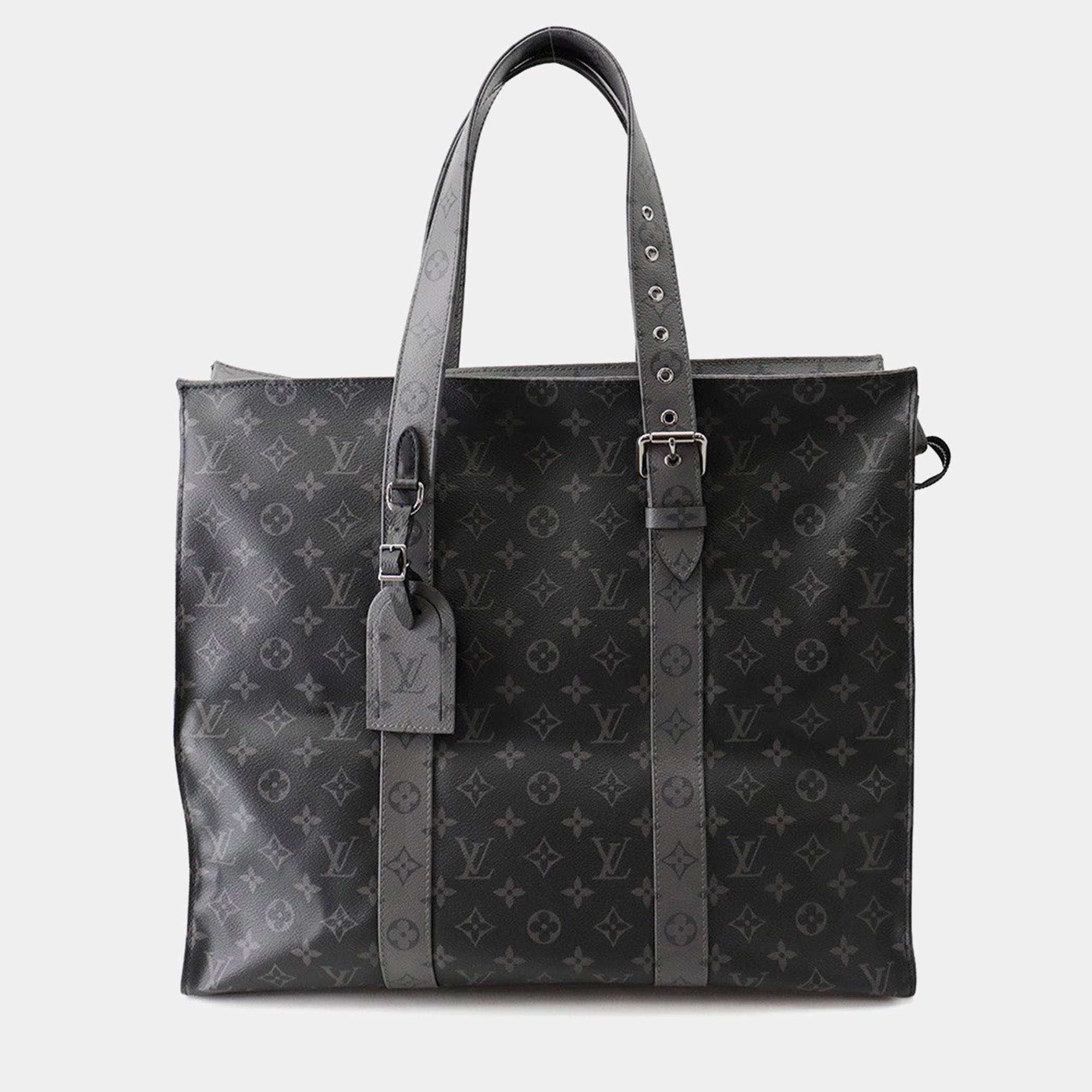 مملوكة مسبقًا Louis Vuitton Cabas Zip Gm Noir Monogram Eclipse Monogram Eclipse Reverse Canvas Tote Bag