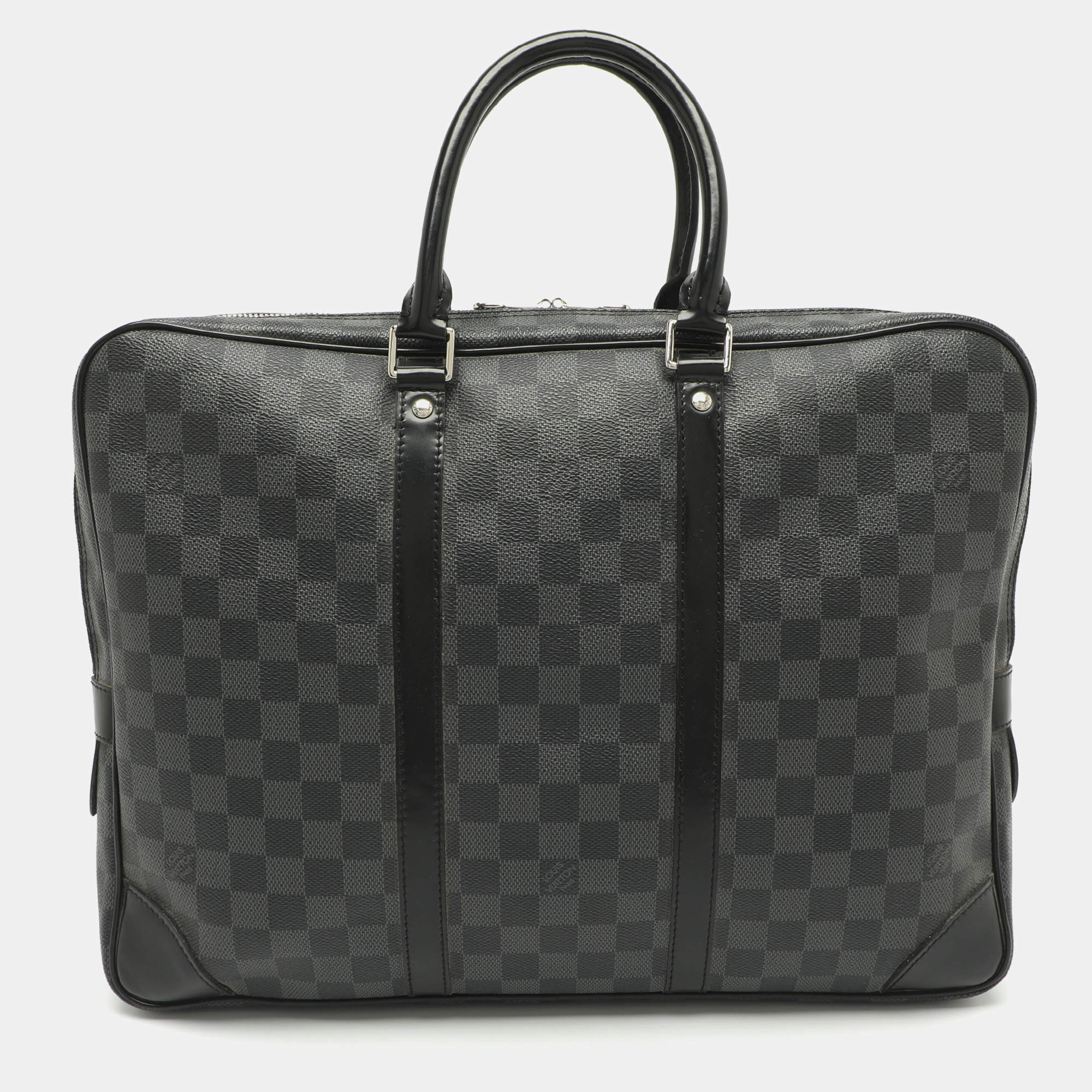 مملوكة مسبقًا Louis Vuitton Porte Documents Voyage GM Damier Graphite Canvas Briefcase