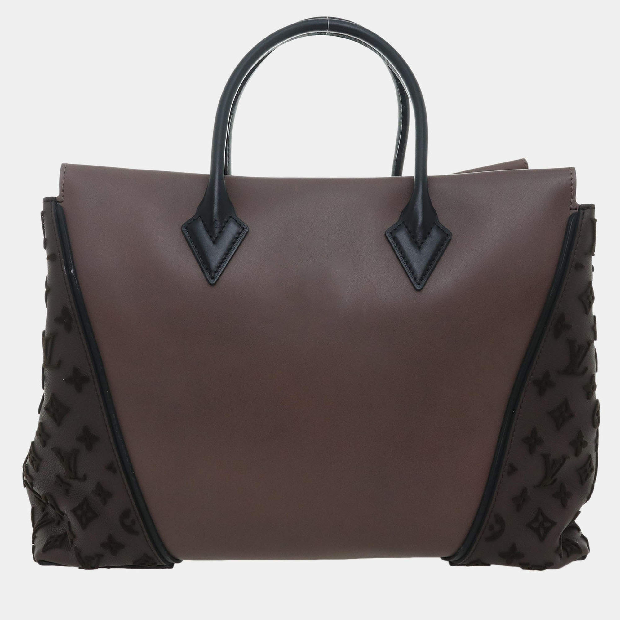 Pre Owned Louis Vuitton Cuir Orfevre Veau Cachemire W GM Tote Bag