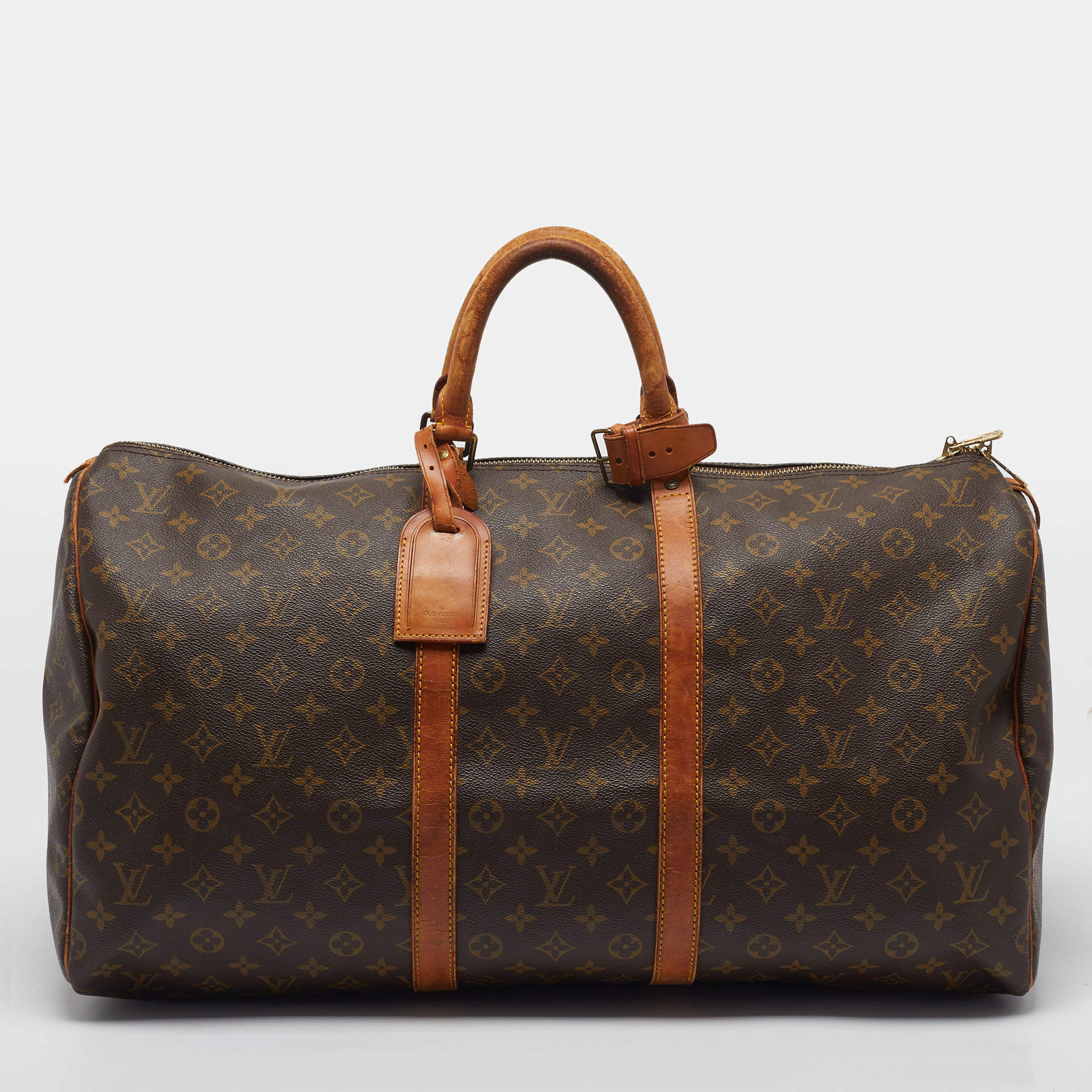 مملوكة مسبقًا Louis Vuitton Keepall 55 Monogram Canvas Bag