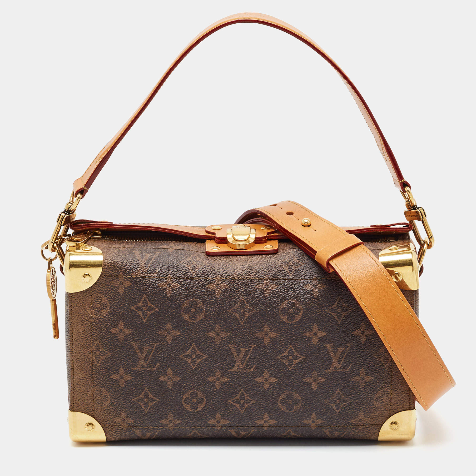 Pre Owned Louis Vuitton Soul Trunk East West Monogram Dust Canvas Shoulder Bag