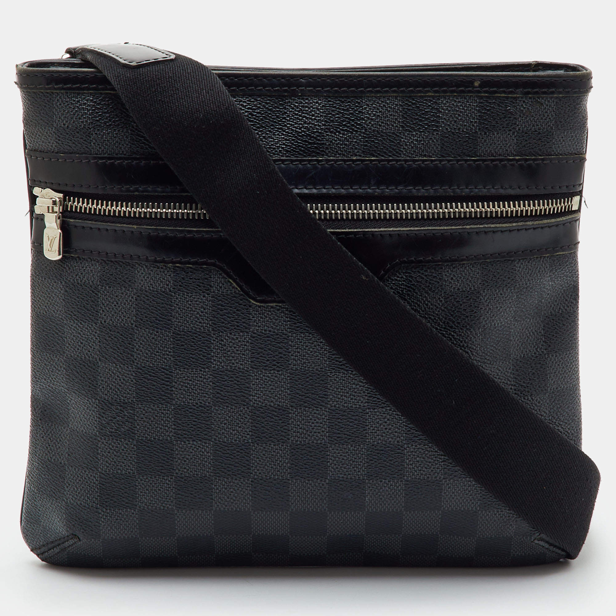 Pre Owned Louis Vuitton Thomas Damier Graphite Canvas Bag
