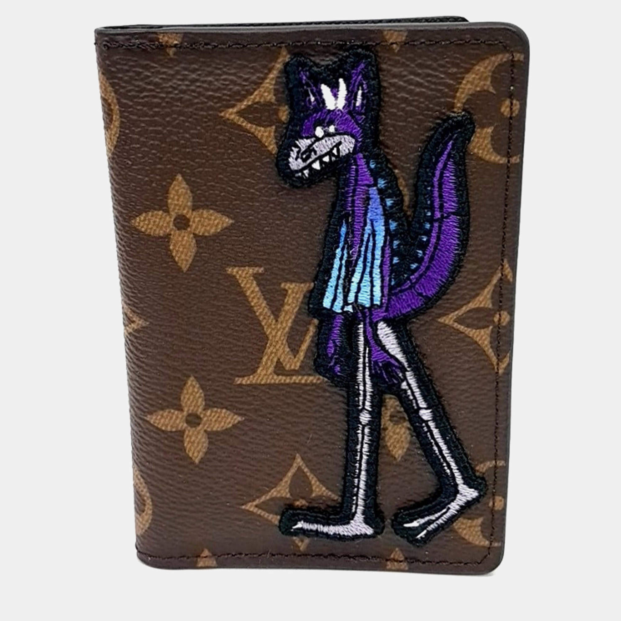 Pre Owned Louis Vuitton Brown PVC LV Friends Monogram Cartoon Pocket Organizer