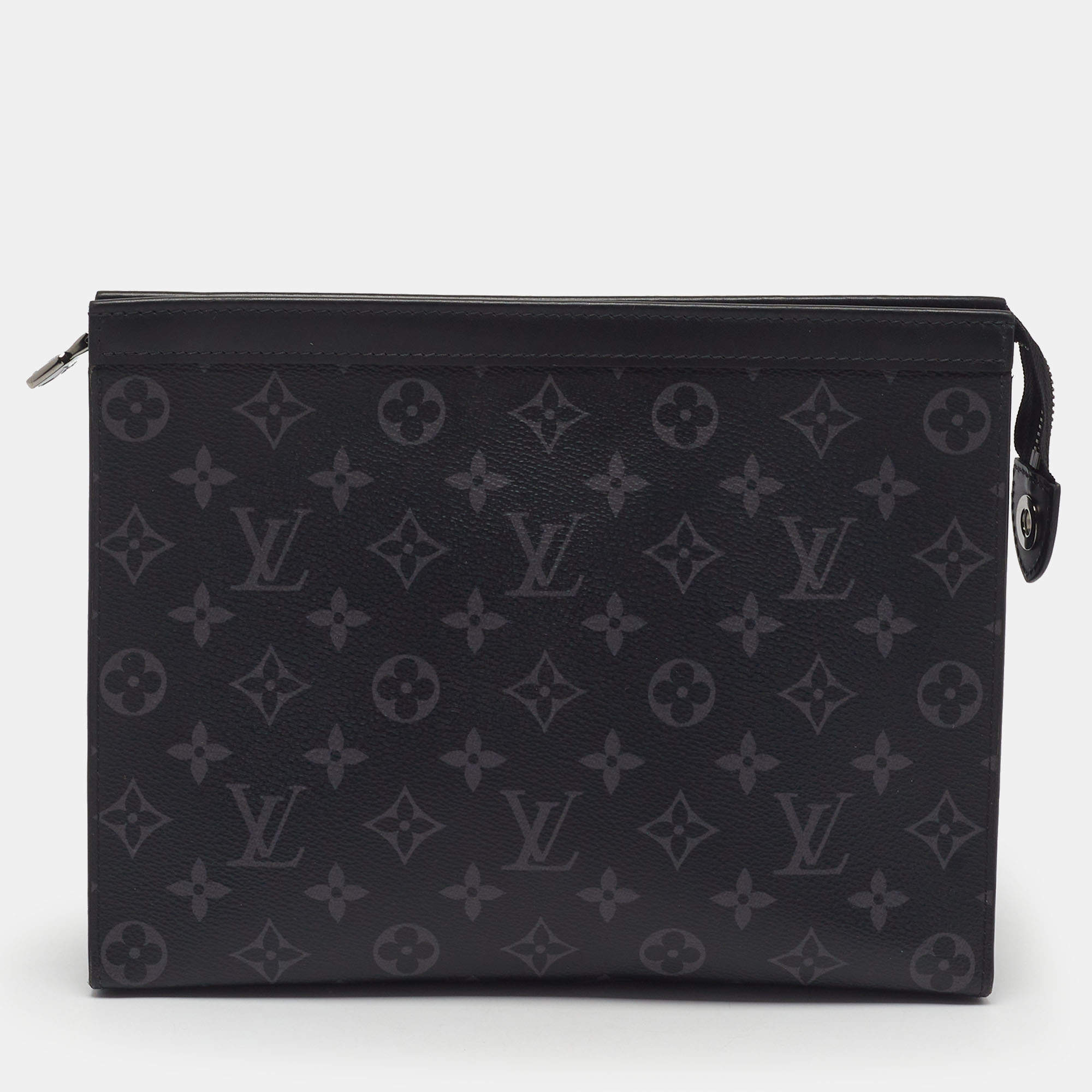 Pre Owned Louis Vuitton Voyage MM Monogram Eclipse Canvas Pochette