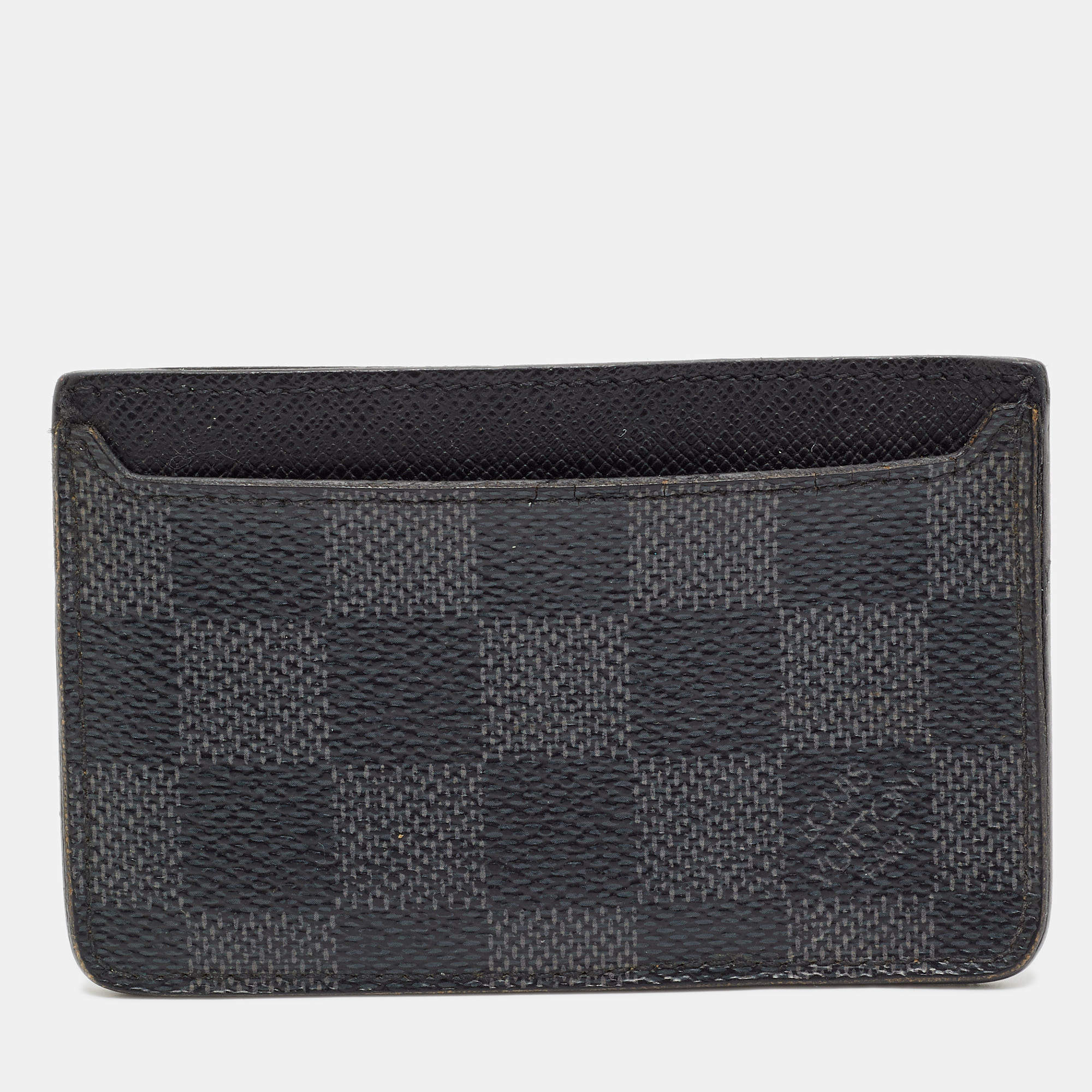 Pre Owned Louis Vuitton Neo Porte Cartes Damier Graphite Canvas Card Holder