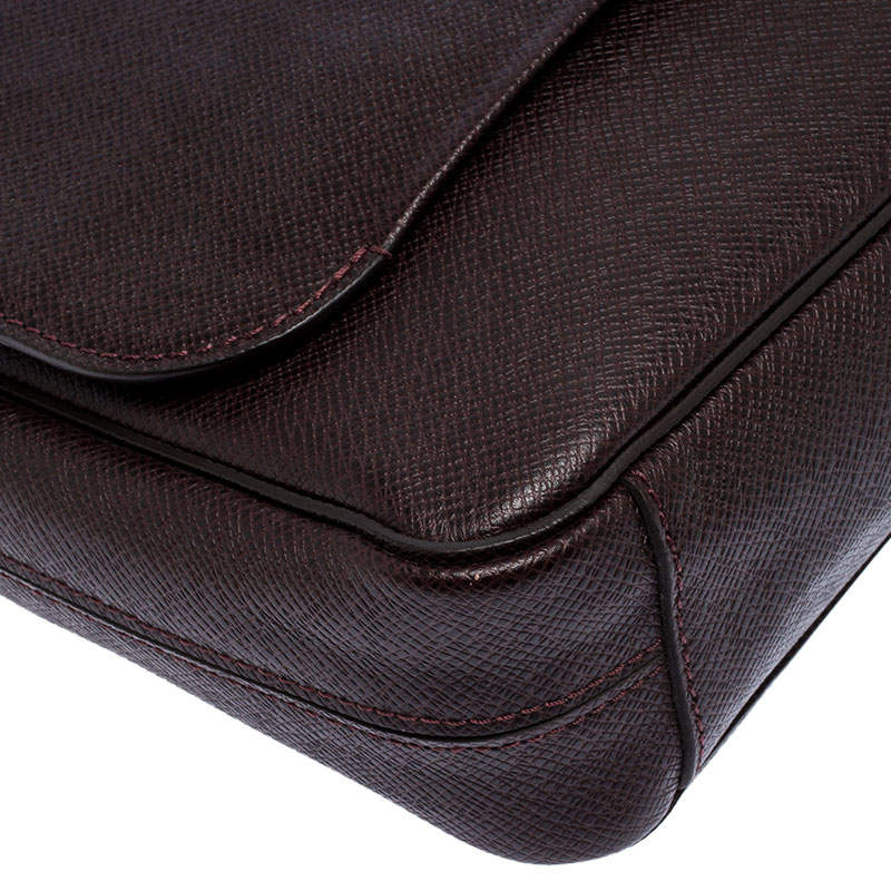 Louis Vuitton Taiga Roman PM M32700 Brown Leather Pony-style calfskin  ref.1000832 - Joli Closet