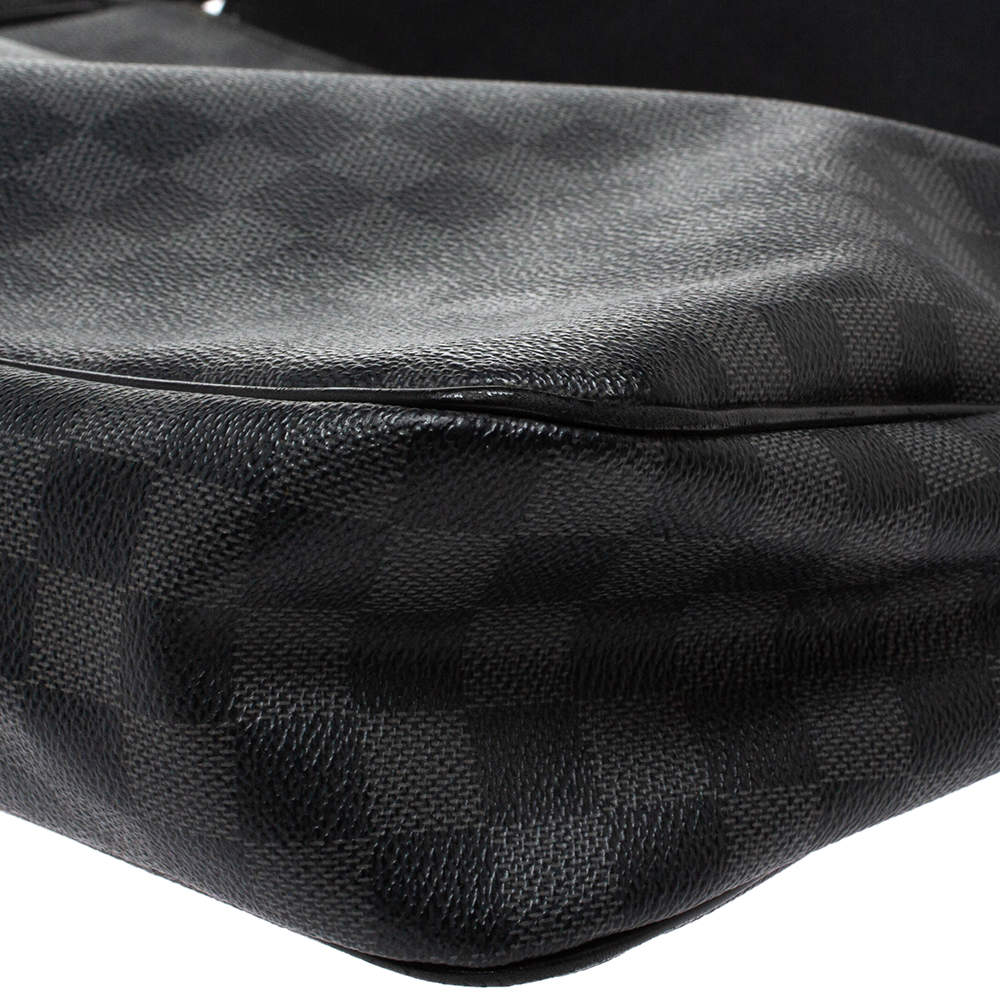 Daniel mm satchel cloth bag Louis Vuitton Grey in Cloth - 32858024