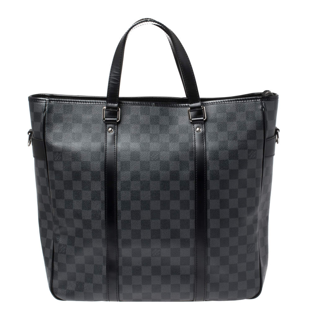 Pre Owned Louis Vuitton Damier Graphite Canvas Tadao Bag