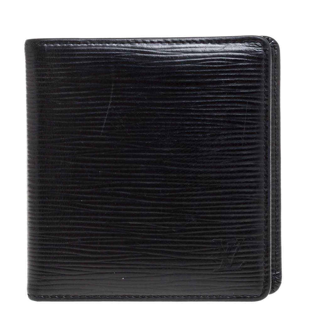 Slender Wallet - Luxury Taiga Leather Black