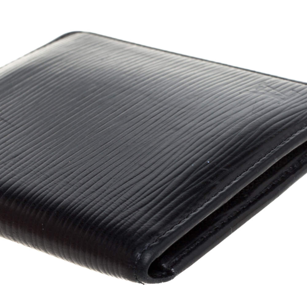 Slender Wallet Epi Leather in Black - Personalization M60332
