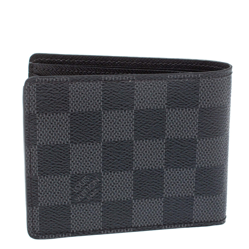 Louis Vuitton Slender Wallet Damier Graphite Pixel Blue in Coated Canvas  with Silver-tone - US