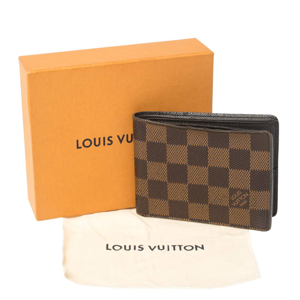 Louis Vuitton Damier Ebene Canvas Bifold Wallet Louis Vuitton | The Luxury  Closet