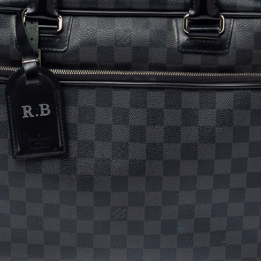 Louis Vuitton Lv man bag icare document bag Damier graphite