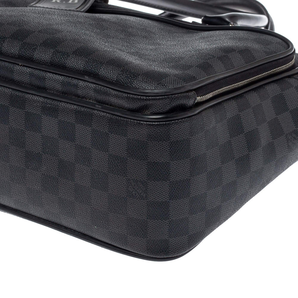 Louis Vuitton Icare Black Damier Graphite Canvas Laptop Bag - MyDesignerly