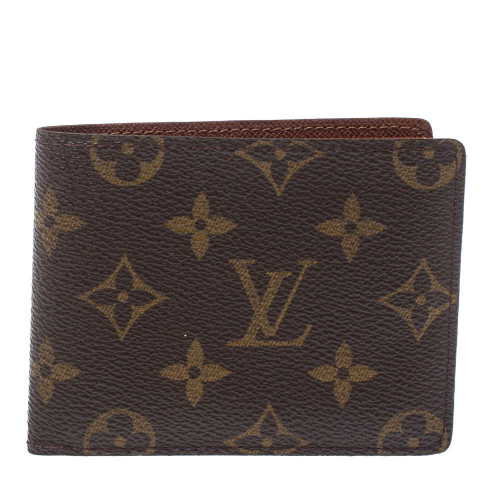 Pre Owned Louis Vuitton Monogram Canvas Bifold Wallet