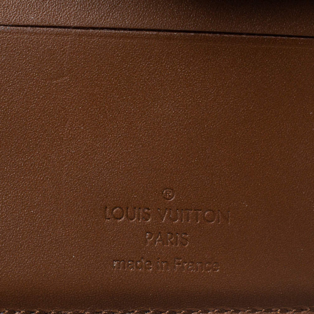 Leather wallet Louis Vuitton Brown in Leather - 32153772