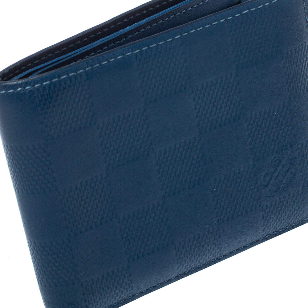 LOUIS VUITTON Epi Slender Wallet Blue 335559