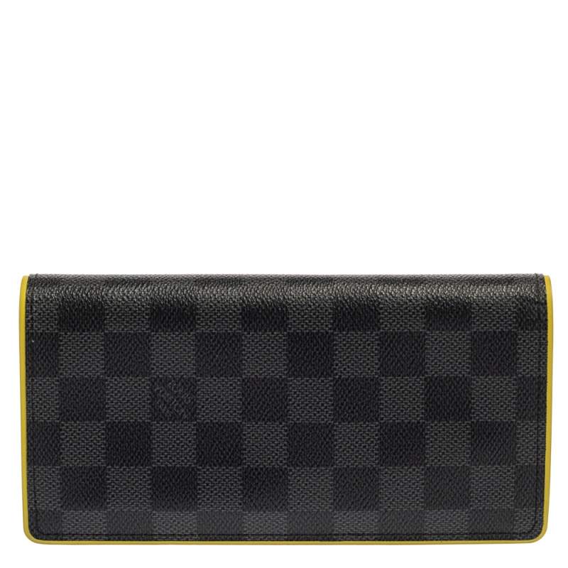 Louis Vuitton Brazza Wallet Damier Graphite Pixel Green in Coated Canvas  with Silver-tone - US