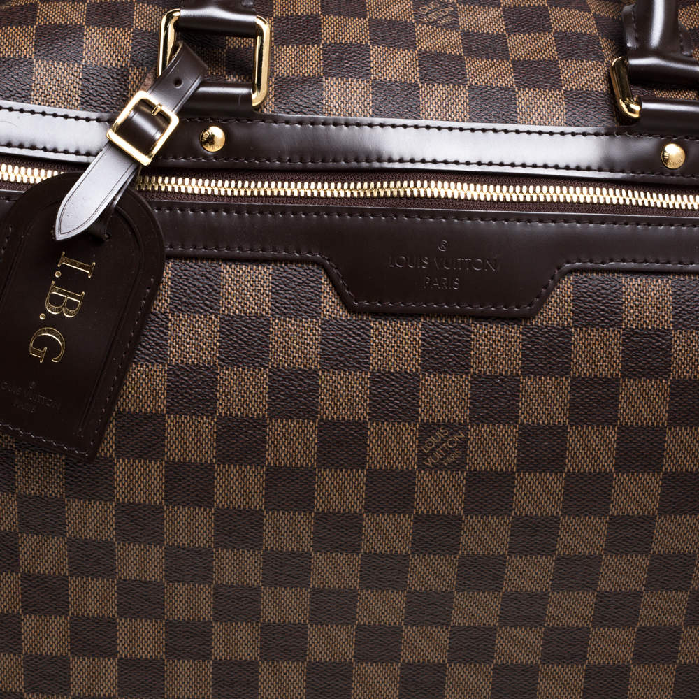 Louis Vuitton Damier Ebene Eole 60 Convertible Rolling Luggage Leather  ref.587908 - Joli Closet
