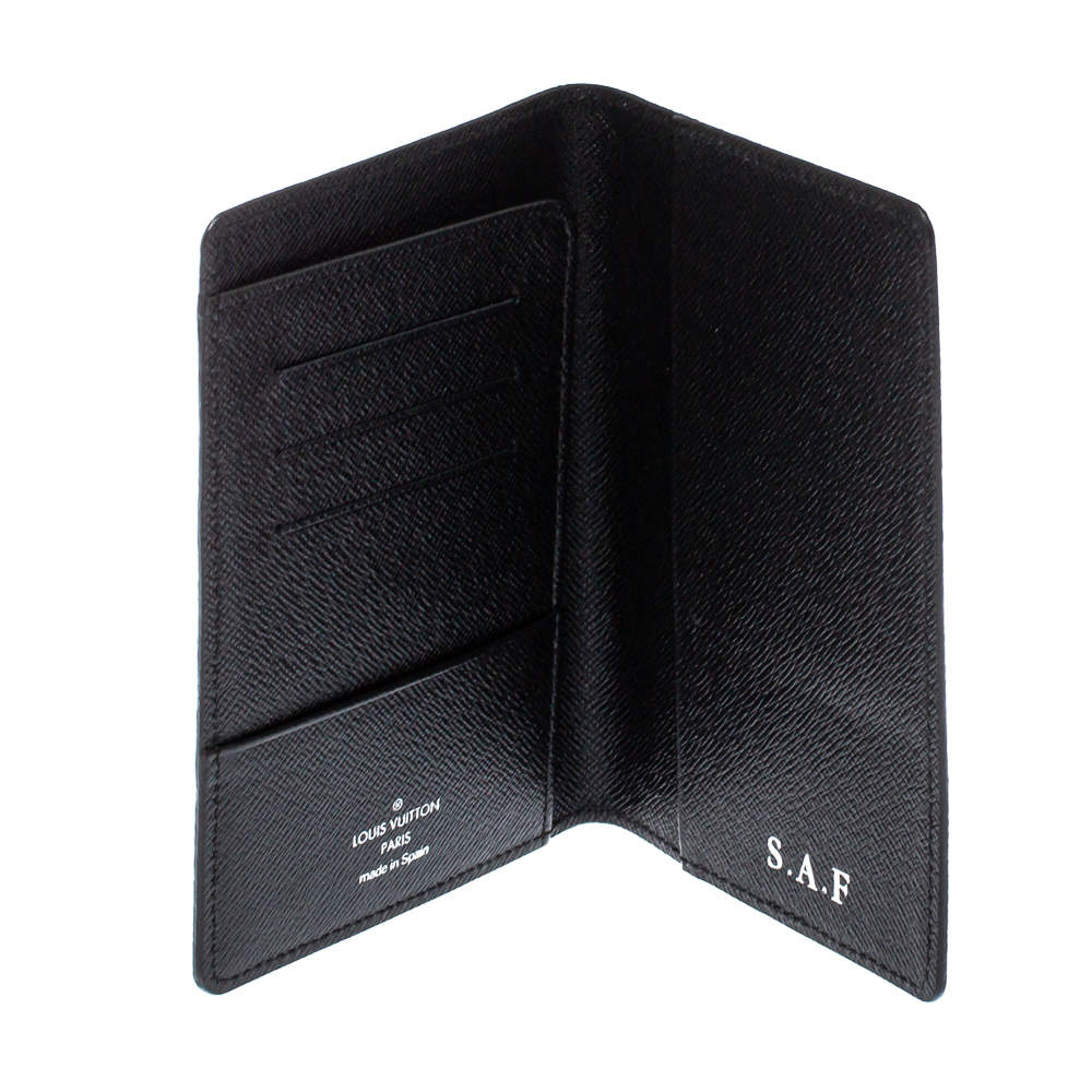 Louis Vuitton Mens Passport Cover Black / Blue – Luxe Collective