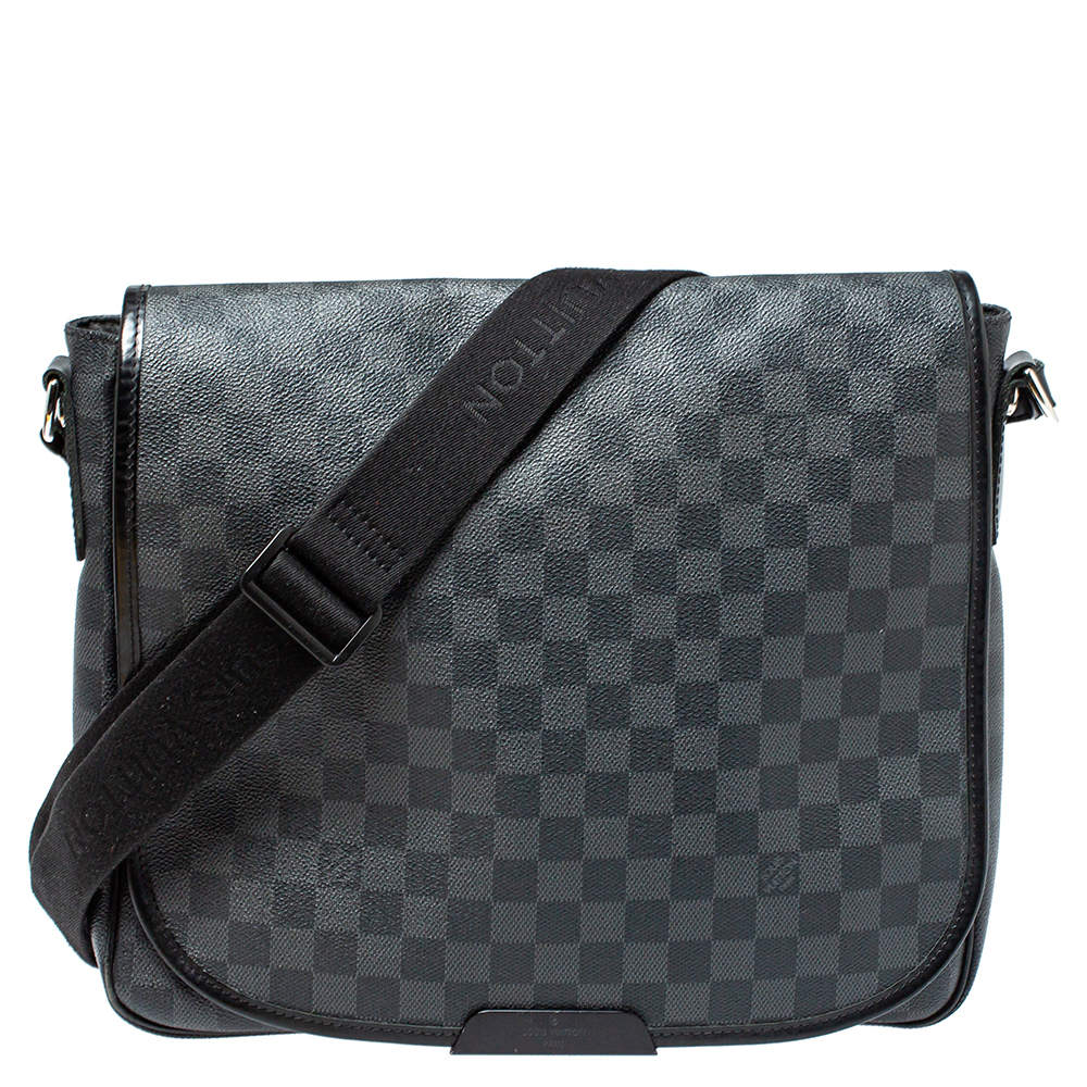 Daniel mm satchel silk bag Louis Vuitton Black in Silk - 28286260