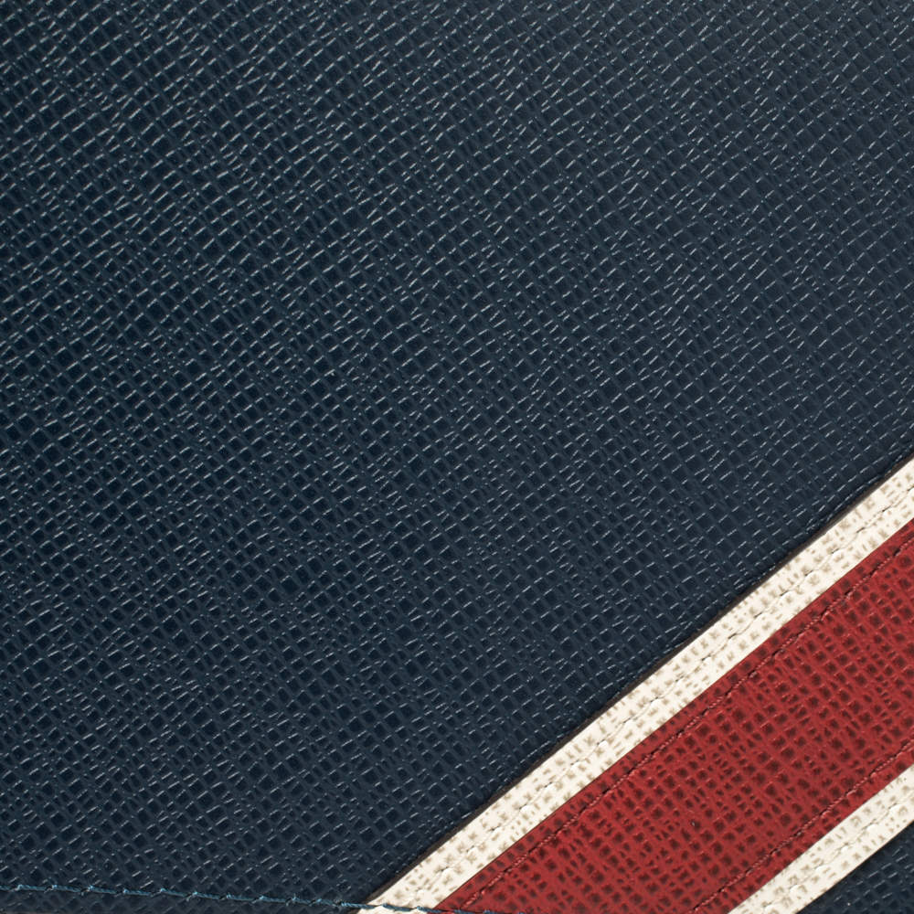 Louis Vuitton Bleu Marine Taiga Leather XL Zippy Stripe Vertical