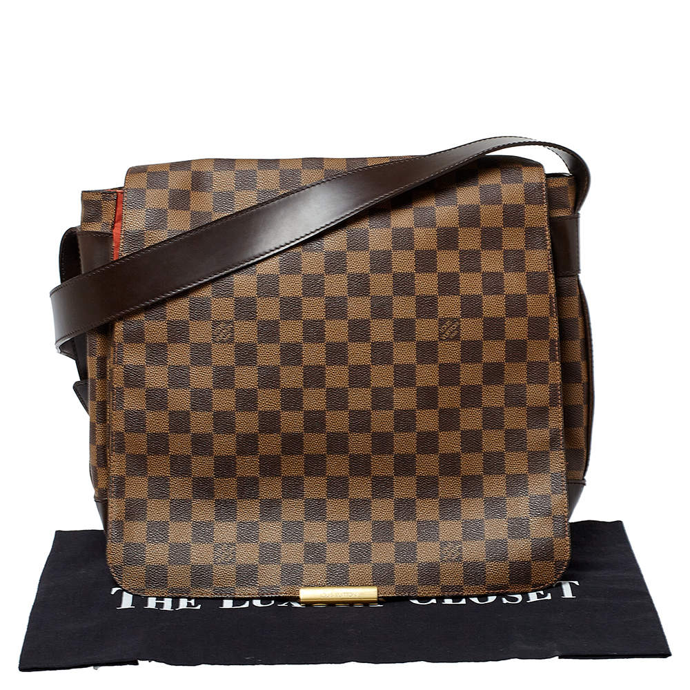 Louis Vuitton Bastille Damier Ebene Messenger Bag 100% Genuine LARGE