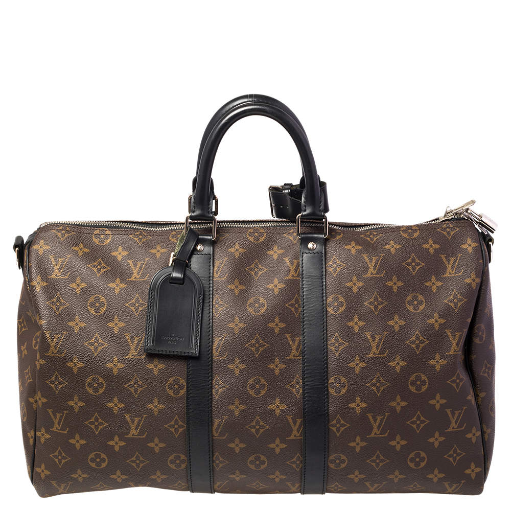 Louis Vuitton Keepall Bandouliere Bag Macassar Monogram Canvas 45 -  ShopStyle