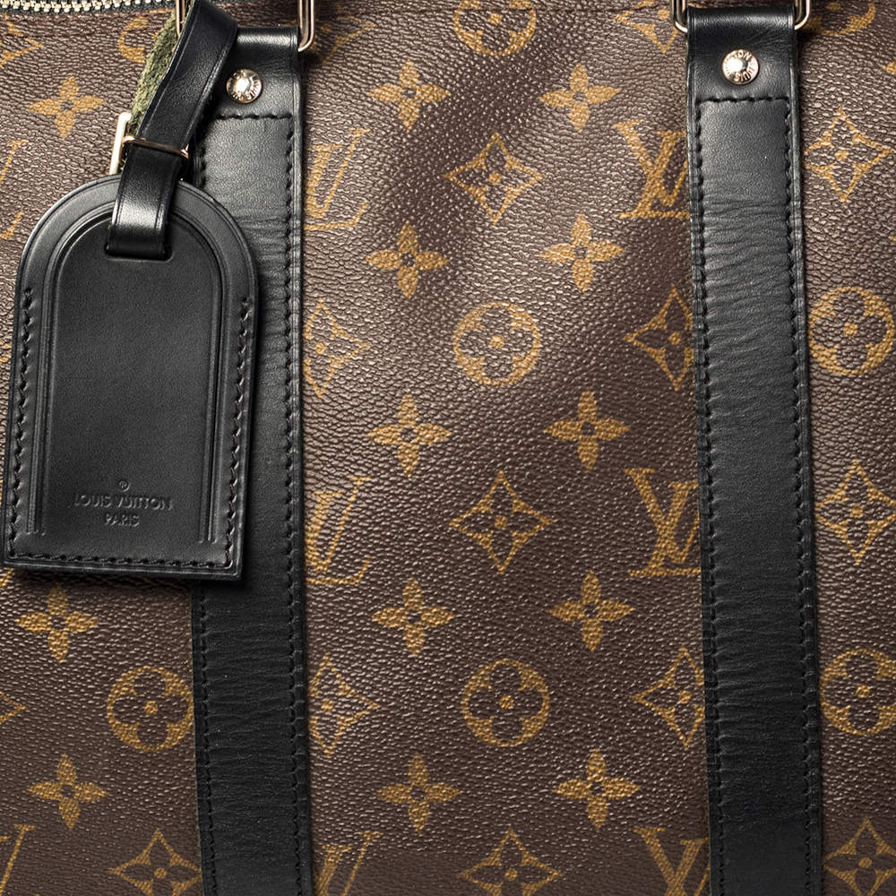 Louis Vuitton Keepall Bandouliere Bag Macassar Monogram Canvas 45 at 1stDibs