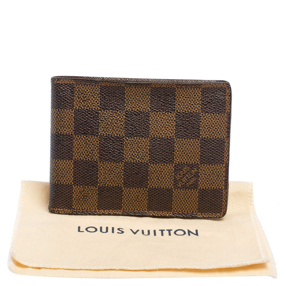 Louis Vuitton Damier Ebene Canvas Multiple Bifold Wallet at 1stDibs