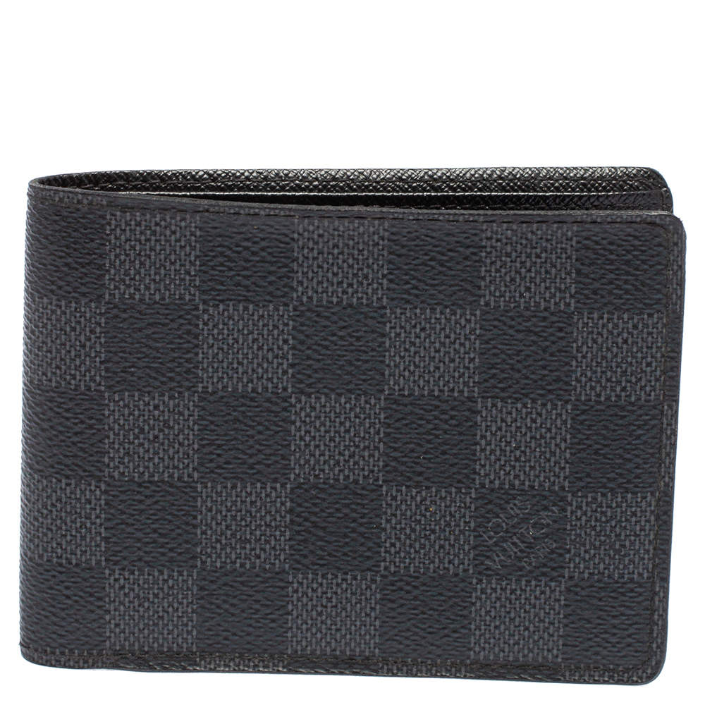 مملوكة مسبقًا Louis Vuitton Damier Graphite Canvas Multiple Bifold Wallet
