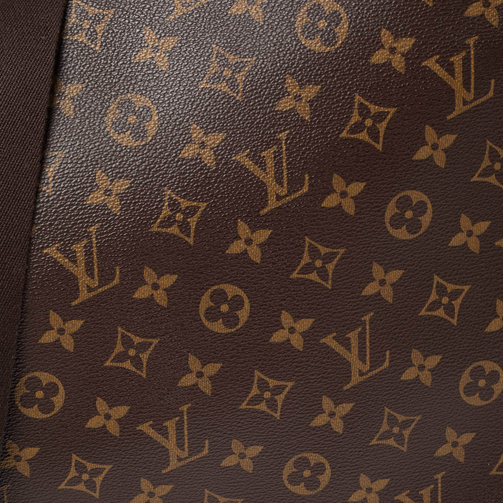 Louis Vuitton Monogram Abbesses Brown Leather Cloth ref.90748