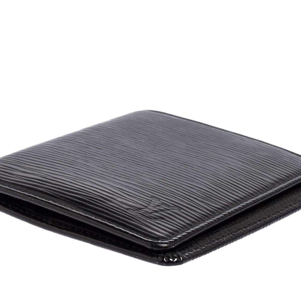LOUIS VUITTON Marco Black Epi Leather BiFold Wallet SP0095