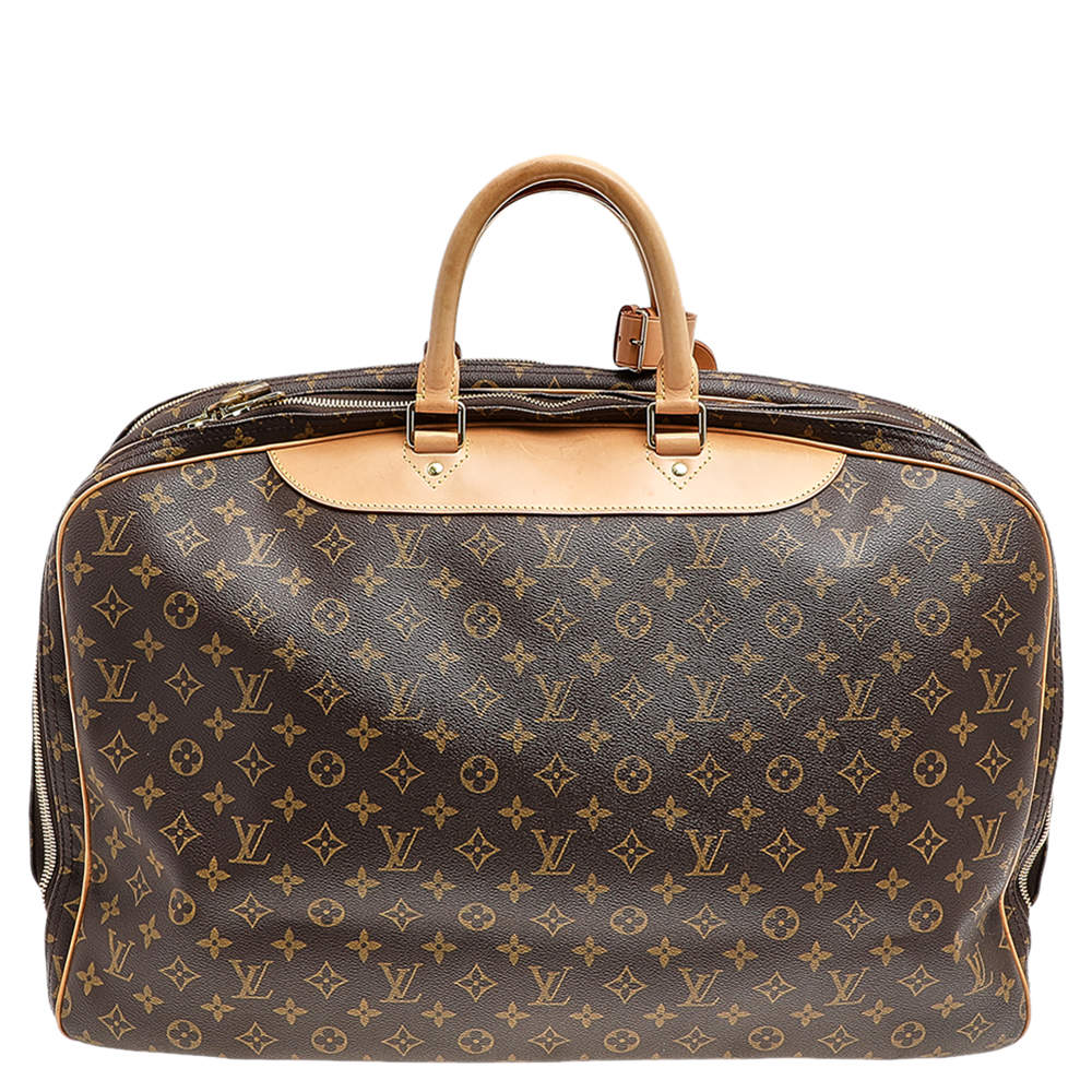 LOUIS VUITTON Alize 3 Monogram Canvas Poche Soft Suitcase Bag