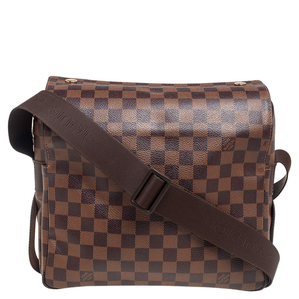 Pre Owned Louis Vuitton Damier Ebene Canvas Naviglio Bag